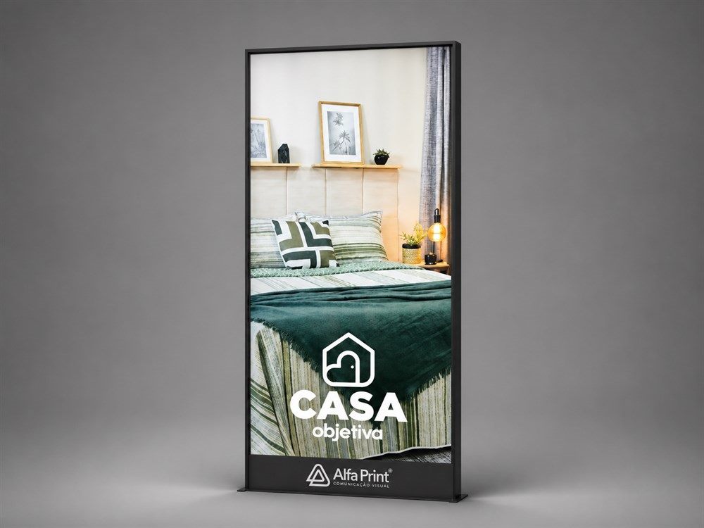 Painel luminoso personalizado produzido pela Alfa Print